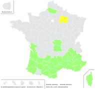 Arundo donax L. - carte de répartition