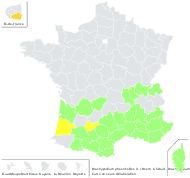 Brachypodium ramosum P.Beauv. - carte de répartition