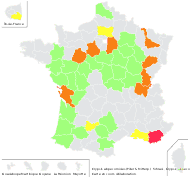 Crypsis alopecuroides (Piller & Mitterp.) Schrad. - carte de répartition