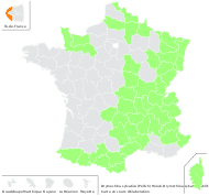 Festuca altissima All. - carte de répartition