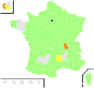 Glyceria fluitans subsp. plicata Fr. - carte de répartition