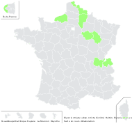 Glyceria striata subsp. stricta (Scribn.) Hultén - carte de répartition