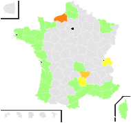 Hordeum secalinum subsp. marinum (Huds.) Fouill. & Litard. - carte de répartition