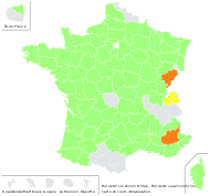 Hordeum secalinum Schreb. - carte de répartition