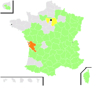 Melica ciliata L. - carte de répartition