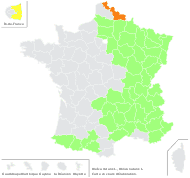 Melica nutans L. - carte de répartition