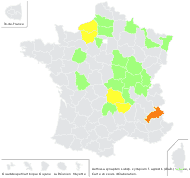 Aethusa cynapium subsp. segetalis (Boenn.) Schübler & G.Martens - carte de répartition