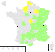 Molinia arundinacea Schrank - carte de répartition