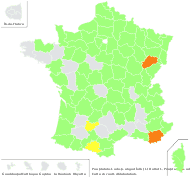 Poa angustifolia L. - carte de répartition