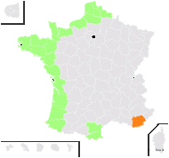 Puccinellia maritima (Huds.) Parl. - carte de répartition