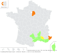 Rostraria pubescens (Lam.) Trin. - carte de répartition