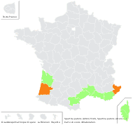 Spartina patens (Aiton) Muhl. - carte de répartition