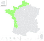 Spartina anglica C.E.Hubb. - carte de répartition