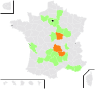 Stipa gallica Celak. - carte de répartition