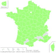 Zea mays L. - carte de répartition