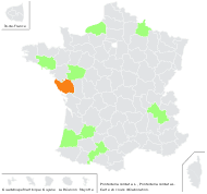 Pontederia cordata L. - carte de répartition