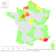 Potamogeton obtusus Ducros ex Gaudin - carte de répartition