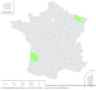 Potamogeton ×variifolius Thore - carte de répartition