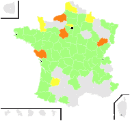 Potamogeton gramineus var. stagnalis Fr. - carte de répartition