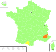 Potamogeton ×spathulatus Kirschl. - carte de répartition