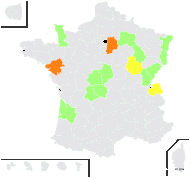 Potamogeton ×coriaceus (Nolte ex Mert. & W.D.J.Koch) A.Benn. & Fryer - carte de répartition