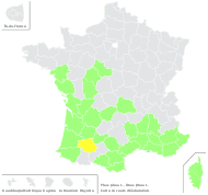 Pinus pinea L. - carte de répartition