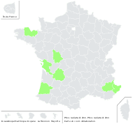 Pinus radiata D.Don - carte de répartition