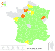 Crepis pulchra L. - carte de répartition