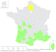 Cupressus sempervirens L. - carte de répartition