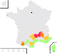 Allosorus acrosticus (Balb.) Christenh. - carte de répartition