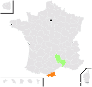 Allosorus hispanicus (Mett.) Christenh. - carte de répartition