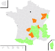 Osmunda crispa L. - carte de répartition