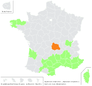 Asplenium onopteris L. - carte de répartition