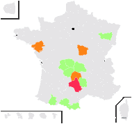 Isoetes braunii Durieu - carte de répartition