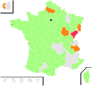 Osmunda regalis L. - carte de répartition