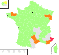 Polystichum convolutum Dulac - carte de répartition