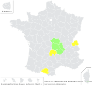 Scleranthus ×intermedius Kitt. - carte de répartition