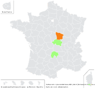 Verbascum ×pseudoblattaria W.D.J.Koch - carte de répartition