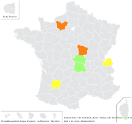 Verbascum ×nothum W.D.J.Koch - carte de répartition