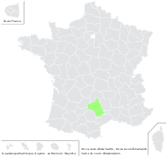 Yucca recurva Haw. - carte de répartition