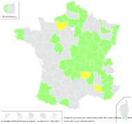 Erigeron annuus var. septentrionalis (Fernald & Wiegand) B.Bock - carte de répartition