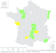 Trifolium procumbens var. minus W.D.J.Koch - carte de répartition