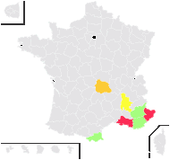 Filago germanica proles eriocephala (Guss.) Rouy - carte de répartition