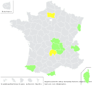 Angelica sylvestris var. decurrens Fisch. - carte de répartition