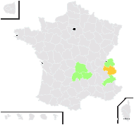 Alchemilla chirophylla Buser - carte de répartition