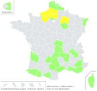 Allium sativum L. - carte de répartition