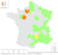 Cota tinctoria (L.) J.Gay ex Guss. - carte de répartition