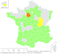Artemisia campestris L. - carte de répartition