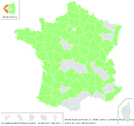 Blackstonia perfoliata (L.) Huds. subsp. perfoliata - carte de répartition