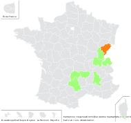 Cardamine ×digenea (Gremli) O.E.Schulz - carte de répartition